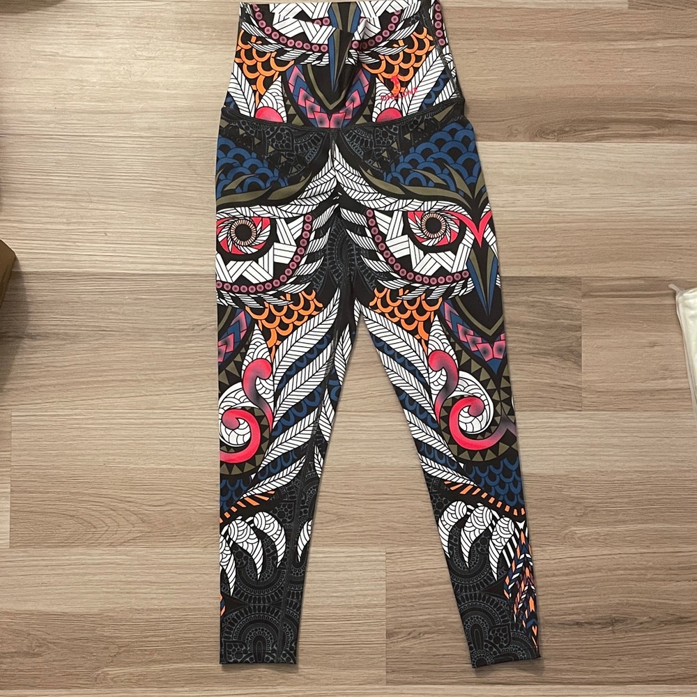 ONELOVE Colorful Patterned Leggings, One Size